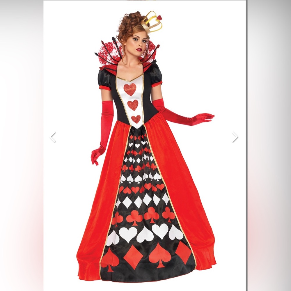 Leg Avenue Queen of Hearts Halloween Costume, Size Small